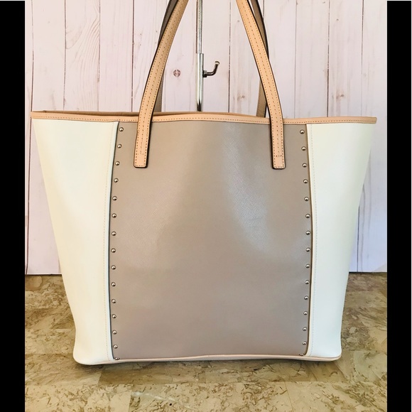 🌸🥀🌻XL COACH METRO COLOR BLOCK STUDDED TOTE BAG - Picture 2 of 8